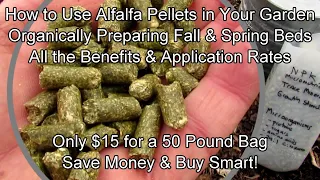 How to Use Alfalfa Pellets in Your Fall & Spring Garden Beds as Your Organic Fertilizer: Save Money!