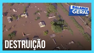 Moradores voltam para casa e encontram tudo destruído no RS