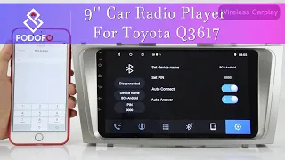 9''  Car Radio Player For Toyota Camry 06-11(Q3617) EQ+Carplay+auto+reversing camera+mirror link