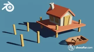 Blender 2.8 Beginner Tutorial PART 15: Creating First Low Poly Scene (Eevee)