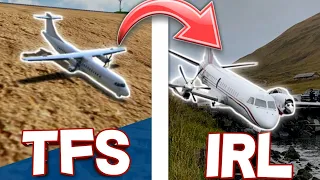 RE CREATING REAL LIFE CRASHES IN TFS PART 3!!?!!? 😳 | Turboprop Flight Simulator