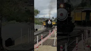 steam train in Virginia City, Nevada