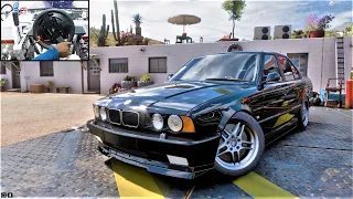 BMW M5 E34 - Forza Horizon 5 | Thrustmaster TX Steering Wheel Gameplay