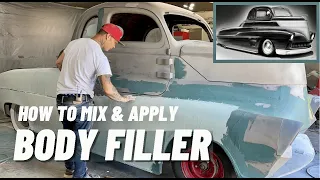 HOW TO APPLY BODY FILLER THE FAST WAY: BODY WORK TUTORIAL