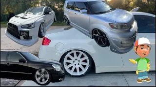 STATIC EVOx, G35 and LS430 GET HEIGHT ADJUSTMENT AND CAMBER, SCION XB MAINTENANCE