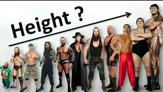 WWE Wrestlers Height Comparison Superstar height Chart 9 feet Wrestler