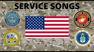 NAVY, MARINES, ARMY, & AIR FORCE SERVICE SONGS W/ LYRICS