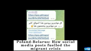 Poland-Belarus: How social media posts fuelled the migrant crisis