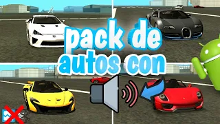 Pack de autos sin dff ni txd para tu GTA San Andreas de Android