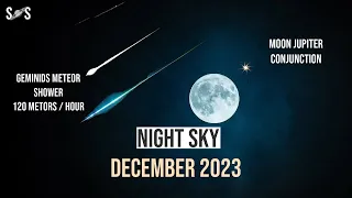 Night Sky December 2023 Events | Geminids Meteor Shower