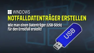 Notfalldatenträger erstellen - Windows Wiederherstellungslaufwerk - EINFACH ERKLÄRT