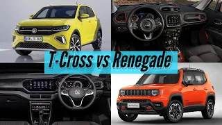 2024 Volkswagen T-Cross vs 2024 Jeep Renegade Compared | Renegade or T-Cross?! | SUV Battles!