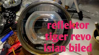 cara / tutorial pemasangan biled ke reflektor tiger revo