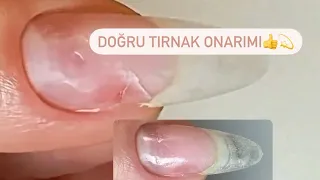 Protez tırnak yandan kırık 😰TIRNAK TAMİR😍 akrilik tırnak