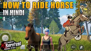 How to Ride / Drive Horse Last Island of survival Full Explain In Hindi #ldorgamer