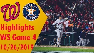 Houston Astros vs Washington Nationals Highlights - World Series Game 4 - 10/26/2019