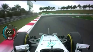 On board Pole Lap Lewis Hamilton, Malaysia 2016  (HD 60fps)