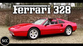 FERRARI 328 GTS Spider Spyder 1986 - Test drive in top gear - V8 Engine sound | SCC TV