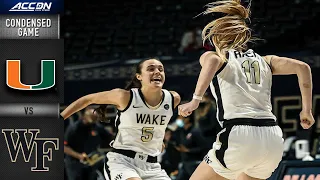 Miami vs. Wake Forest Condensed Game | 2020-21 ACC Women's Basketball