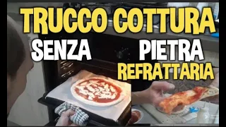 PIZZA IN CASA CON FORNO DI CASA CON PANETTI DI PIZZERIA,senza pietra refrattaria,Ottima cottura.