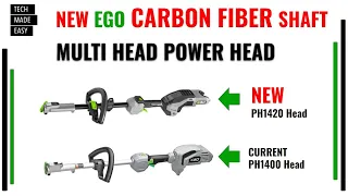 NEW EGO Multi Head CARBON FIBER Power Head Compared to Current Model  PH1420 PH1400