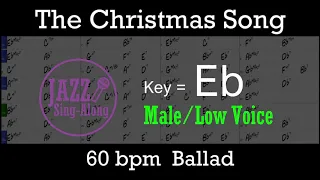 The Christmas Song - with Intro + Lyrics in Eb (Male) - Jazz Sing-Along