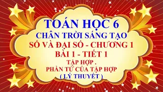 Toán học lớp 6 - Chân trời sáng tạo - Bài 1 - Tập hợp và phần tử của tập hợp - Tiết 1