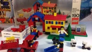 LEGO 190 Building Set With People Farm Set from 1975 VINTAGE