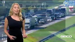 Tampa man crashes into back of stopped semi on I-4 with flat tire