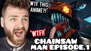 MESSED UP ANIME?!! WTF!! | CHAINSAW MAN EPISODE 1 | New Anime Fan! | REACTION