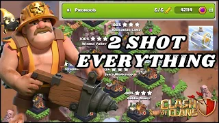 Super Miners 2 Shot Every District In Clan Capital! - Clash Of Clan