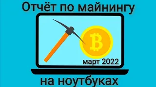 Отчёт по майнингу на ноутбуках март 2022