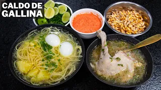 CALDO de Gallina Peruano! Facil y Economico | Abelca