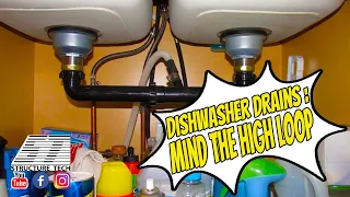 Dishwasher drains: mind the high loop