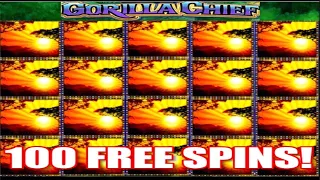 ★★JACKPOT HANDPAY★★$62 BETS★★GORILLA CHIEF HIGH LIMIT SLOT MACHINE BUENO DINERO MUSEUM SLOTS WMS