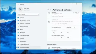 How To Change Active Hours For Windows Update In Windows 11 [Tutorial]