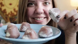 ASMR Eating S'mores Mochi & Chocolate Covered Almonds (REQUESTED) 😋