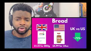 Brit Reacts To UK vs USA GROCERY PRICES!