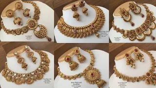 JOSALUKKAS Heavy  gold choker necklace designs | Choker Necklaces | Gold choker designs