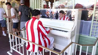 "The Entertainer" Scott Joplin Cover by Casey's Corner Pianist Jim Omohundro at The Magic Kingdom