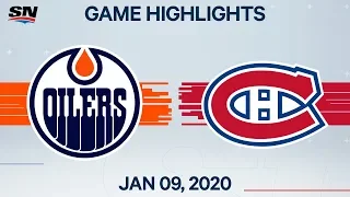 NHL Highlights | Oilers vs. Canadiens – Jan. 9, 2020