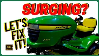 Simple Fix For a Surging John Deere X300 - Kawasaki FH491V 17hp #baldeagle242