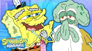 Nyeh Squidward 👴 8 Times SpongeBob Became Old and Elderly