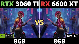 RTX 3060 TI VS RX 6600 XT IN 2023 - TEST IN 10 GAMES 1080p 1440p