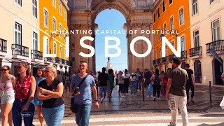 Exploring in 4K 🇵🇹 Arco da Rua Augusta | Praça do Comércio | Cais das Colunas | Lisbon Portugal