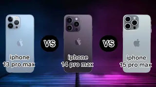 Apple brothers war Comparison and review of iphone 13promax vs iphone 14 promax vs iphone 15 promax