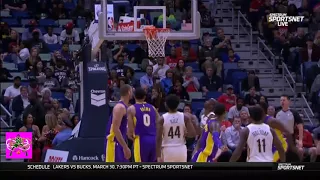 Julius Randle shows some superstar plays! Block, drible, drible, fastbreak, dunk!