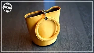 Making a Circle Bucket Bag | Leathercraft DIY | Free PDF Pattern