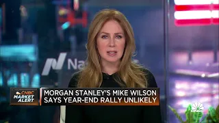 Morgan Stanley's Mike Wilson says year-end rally unlikely