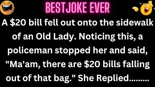 😂 Joke Of  The Day | The old lady walked, dragging two big bags behind her | #jokes